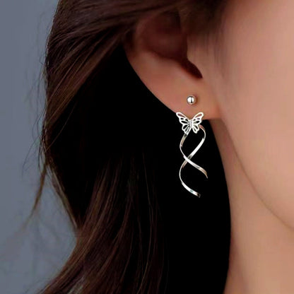 Sterling Silver Bow Earrings