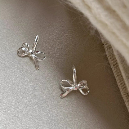 Sterling Silver Bow Earrings