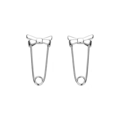 Sterling Silver Bow Earrings