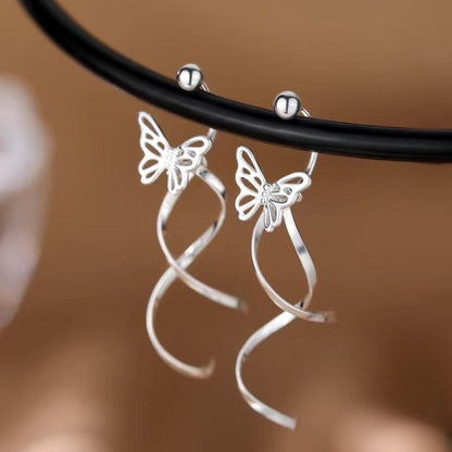 Sterling Silver Bow Earrings