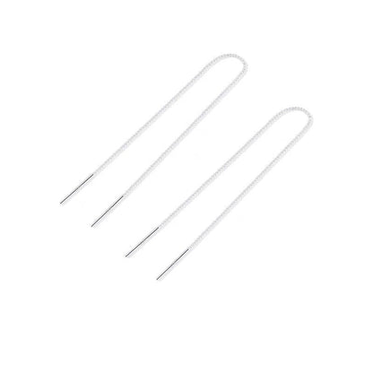 Sterling Silver Chain Threader Earrings