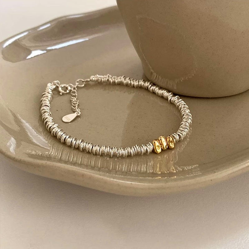 Sterling Silver Cheese Broken Silver Bracelets