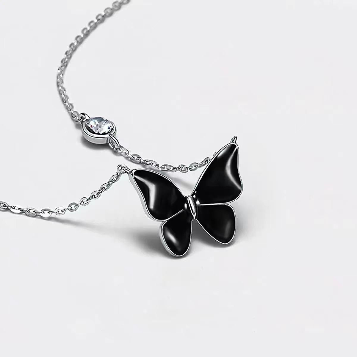 Sterling Silver Color Changing Butterfly Necklaces