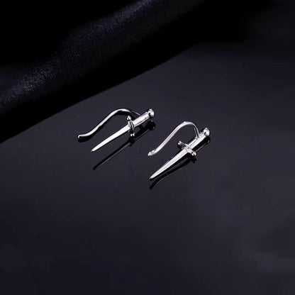 Sterling Silver Cross Earrings