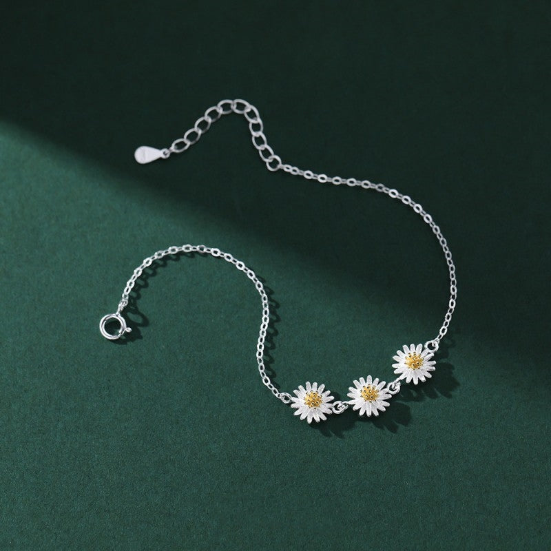 Sterling Silver Daisy Bracelets