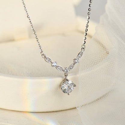 Sterling Silver Diamond Necklaces