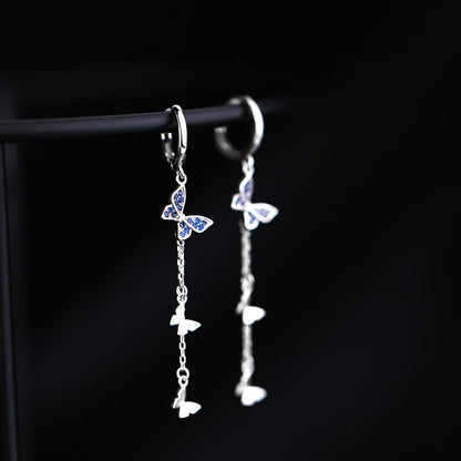 Sterling Silver Elegant Butterfly Earrings