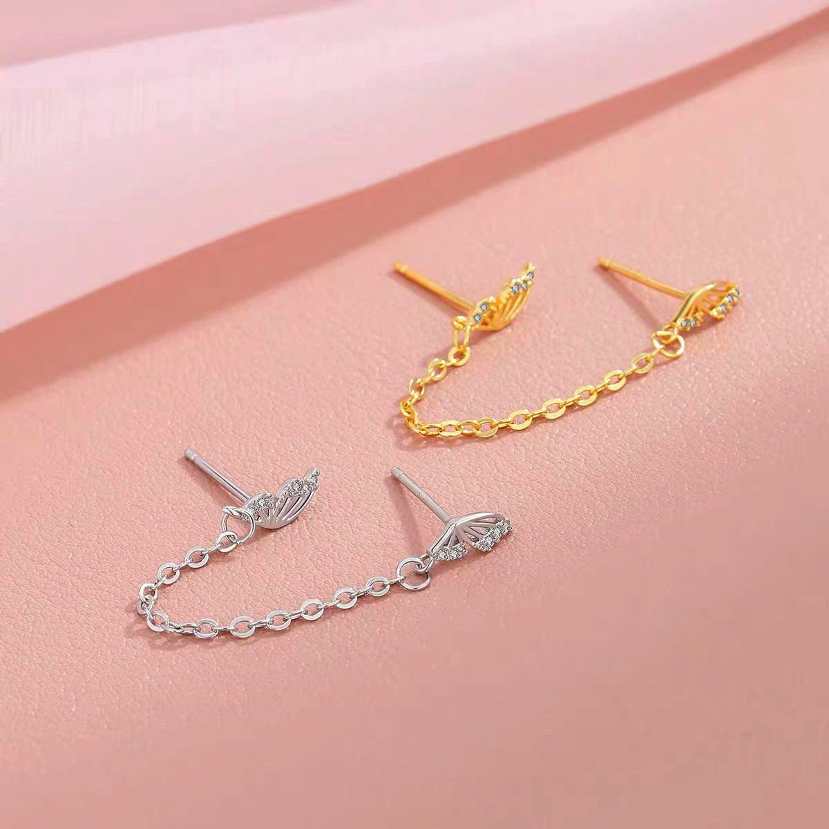 Sterling Silver Elegant Butterfly Earrings
