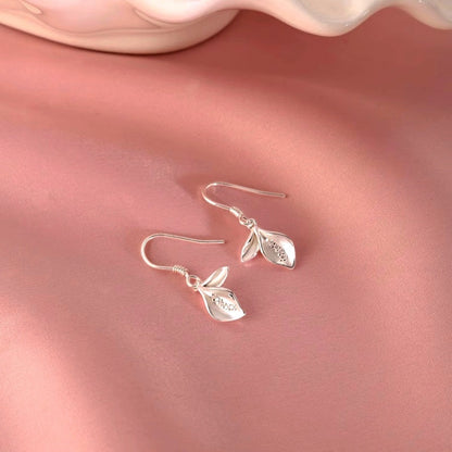Sterling Silver Elegant Petal Earrings