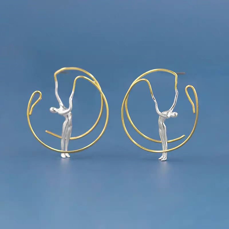 Sterling Silver Fireworks Dancer Earrings
