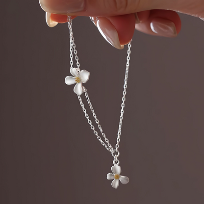 Sterling Silver Flower Bracelet
