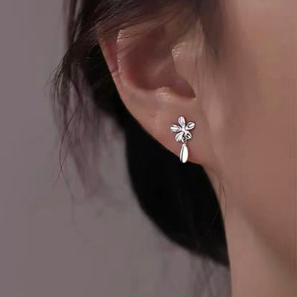 Sterling Silver Flower Stud Earrings