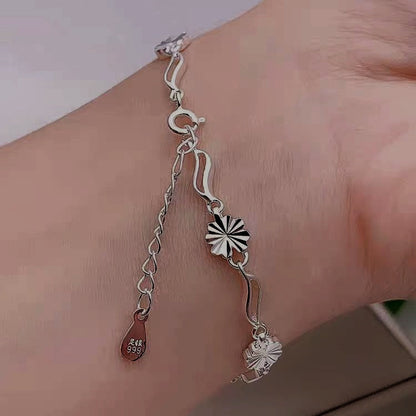 Sterling Silver Four-Leaf Clover Bracelets