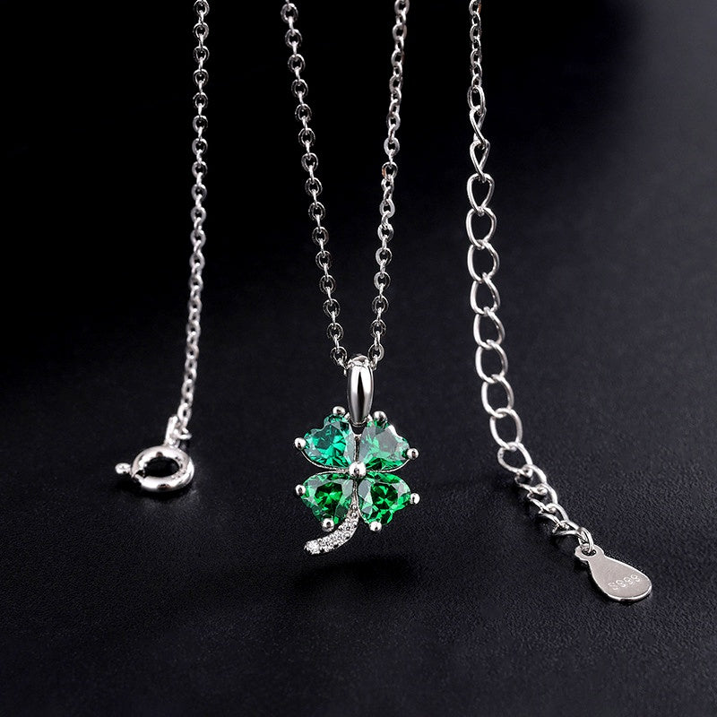 Sterling Silver Four-Leaf Clover Necklace