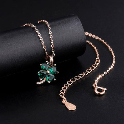 Sterling Silver Four-Leaf Clover Necklace