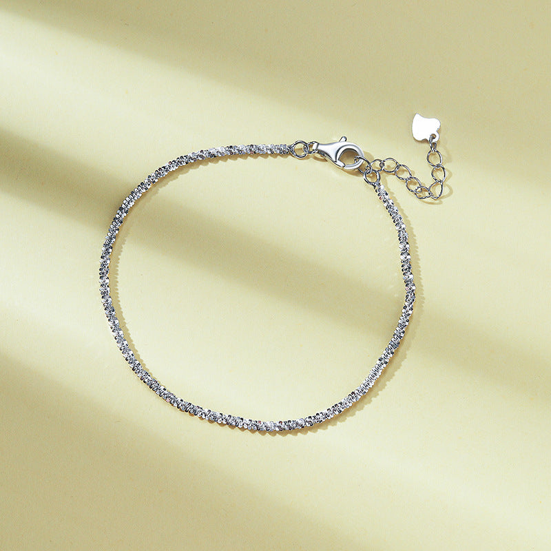 Sterling Silver Glitter Starry Bracelets