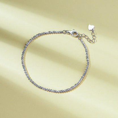 Sterling Silver Glitter Starry Bracelets