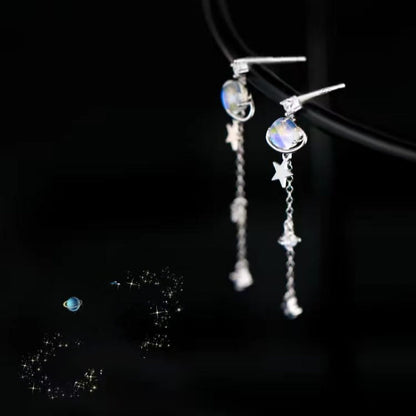 Sterling Silver Gradient Stellar Earrings