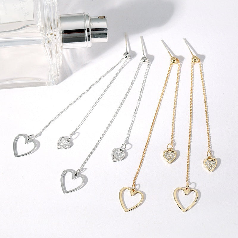 Sterling Silver Heart-Design Earrings