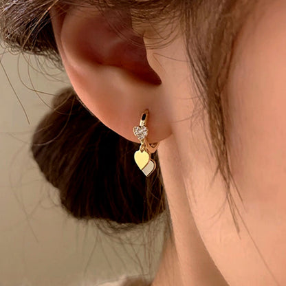 Sterling Silver Heart-Design Earrings