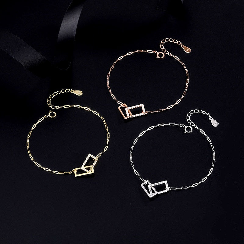 Sterling Silver Interlocking Bracelets