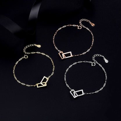 Sterling Silver Interlocking Bracelets