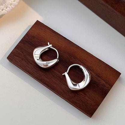 Sterling Silver Irregular Earrings