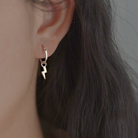 Sterling Silver Lightning Earrings