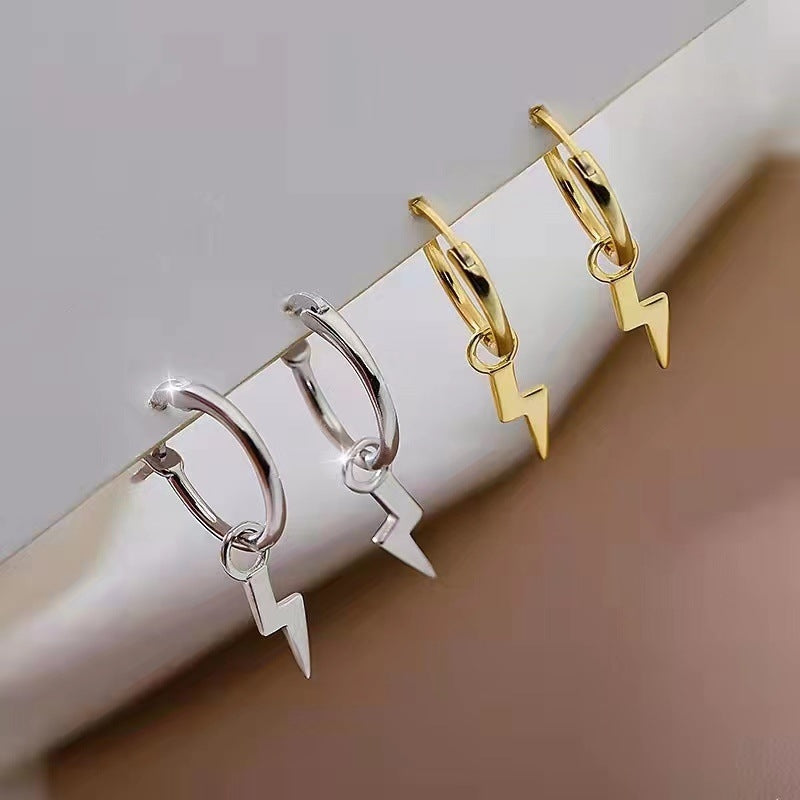 Sterling Silver Lightning Earrings
