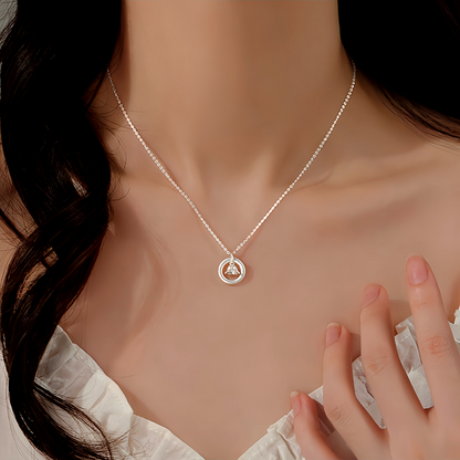Sterling Silver Lily Of The Valley Hoop Necklace
