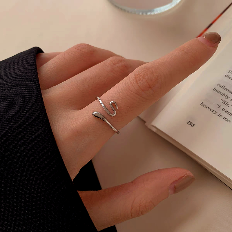 Sterling Silver Luxury Adjustable Snake Rings