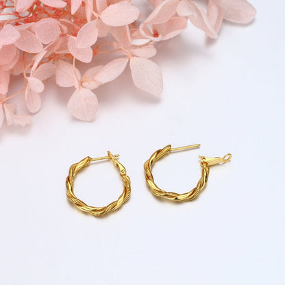 Sterling Silver Luxury Hoop Earrings