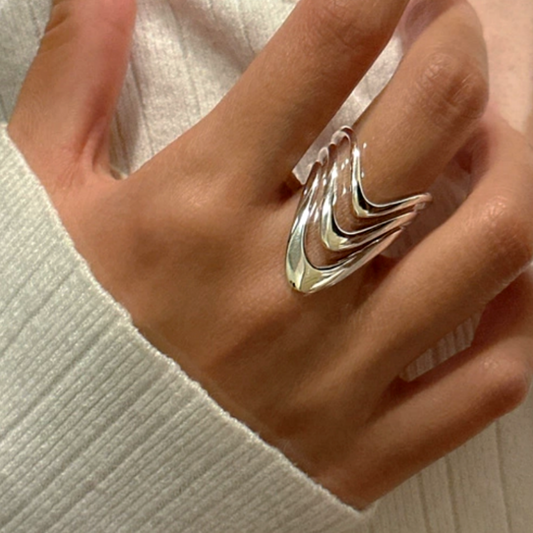 Sterling Silver Multi-Layer Rings