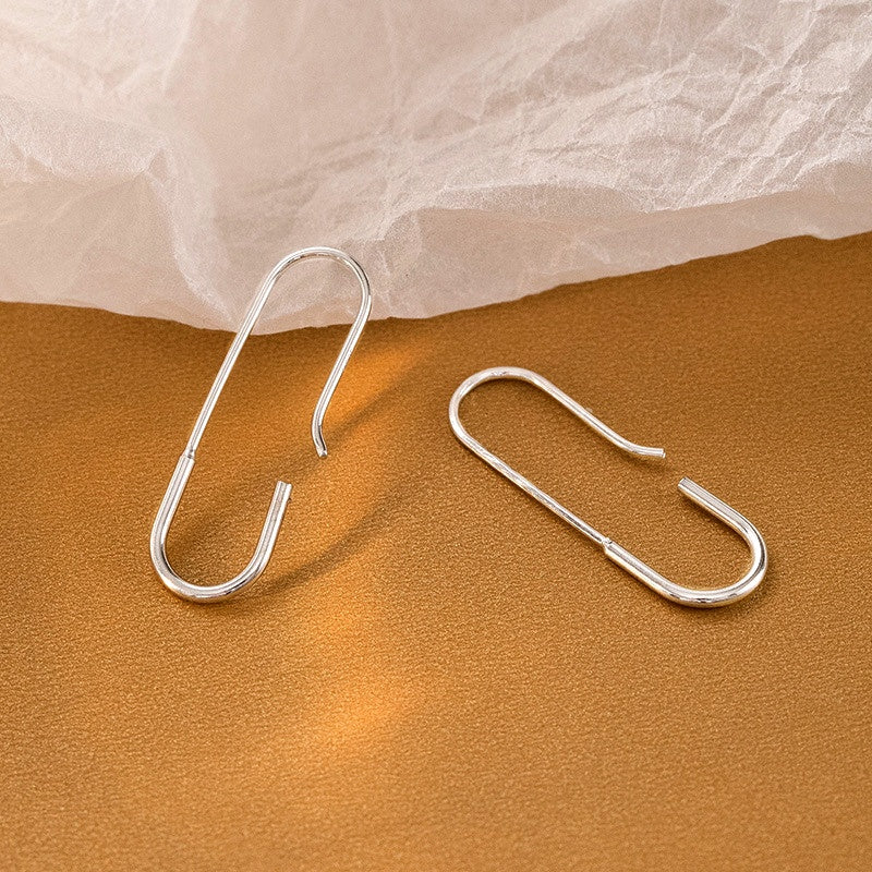 Sterling Silver Pin Ear Hooks