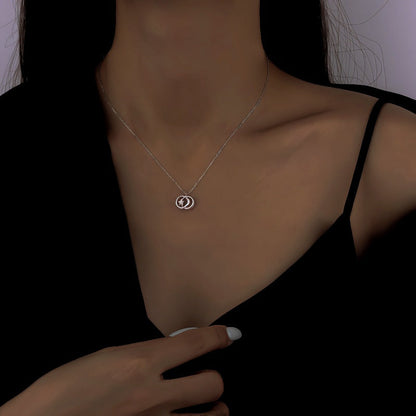 Sterling Silver Star And Moon Necklaces