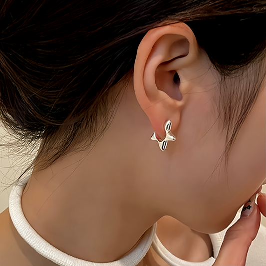Sterling Silver Star Earrings