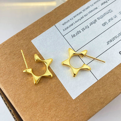 Sterling Silver Star Earrings