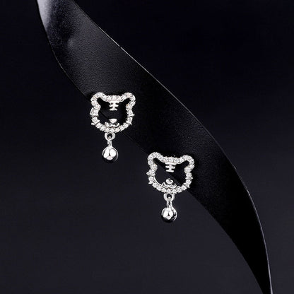Sterling Silver Tiger Earrings