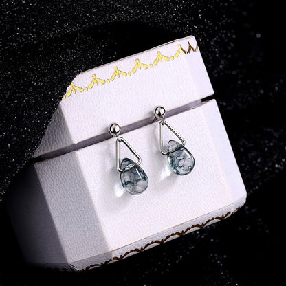 Sterling Silver Water Drop Earrings