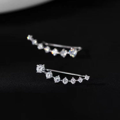 Sterling Silver Zircon Diamond Crawlers