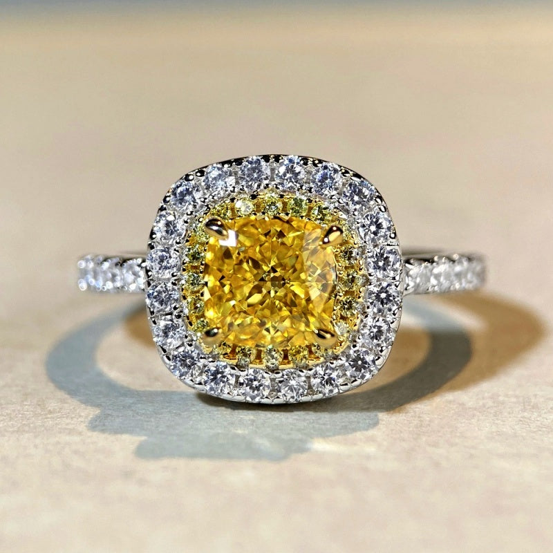 Sterling Silver Zircon Full Diamond Rings