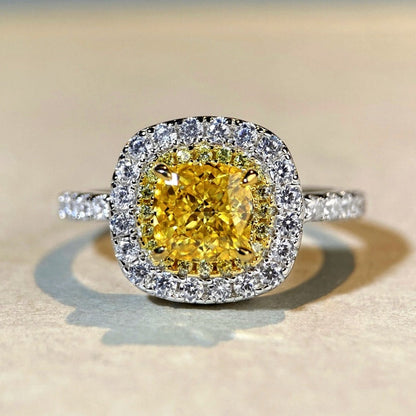 Sterling Silver Zircon Full Diamond Rings