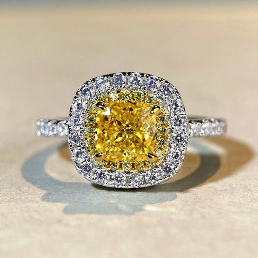Sterling Silver Zircon Full Diamond Rings
