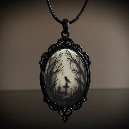 Witch Halloween Pendant Necklaces