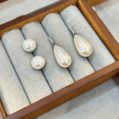 14K Gold-Plated Pear Water Drop Earrings