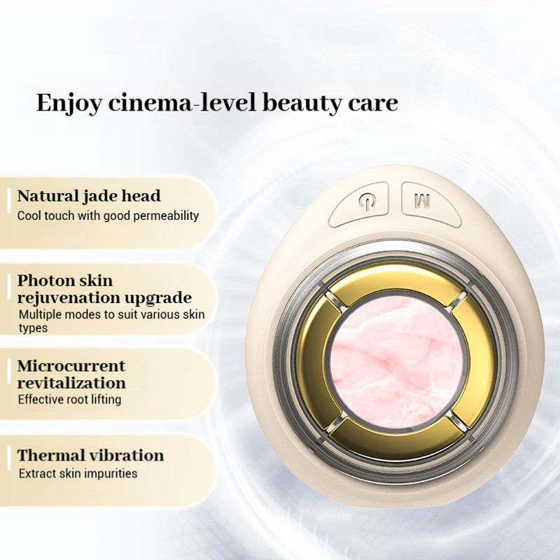 Jade Glow LED Facial Massager – 4 Light Modes for Lift & Glow