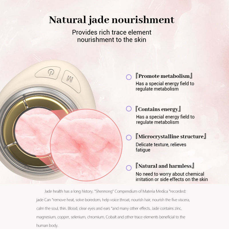 Jade Glow LED Facial Massager – 4 Light Modes for Lift & Glow