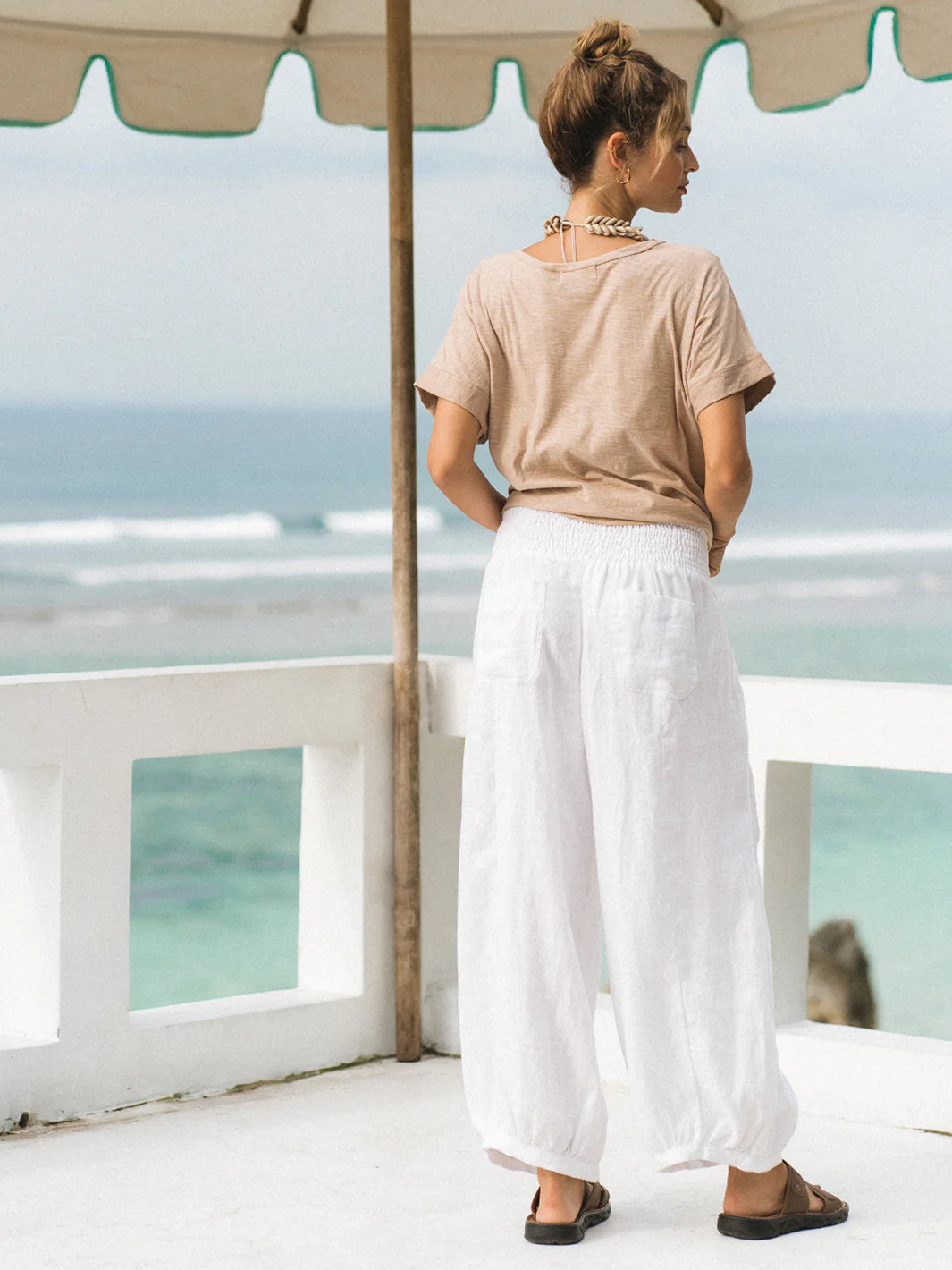 Sadhu French Linen Pants Dusty Pink