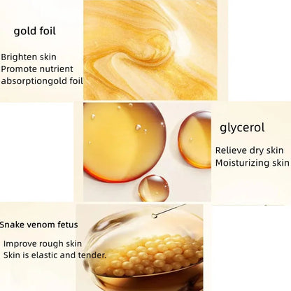 Retinol Snake Venom Peptide Gold Mask Moisturizing Skin Care