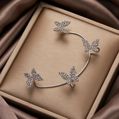 New Silver Butterfly Ear